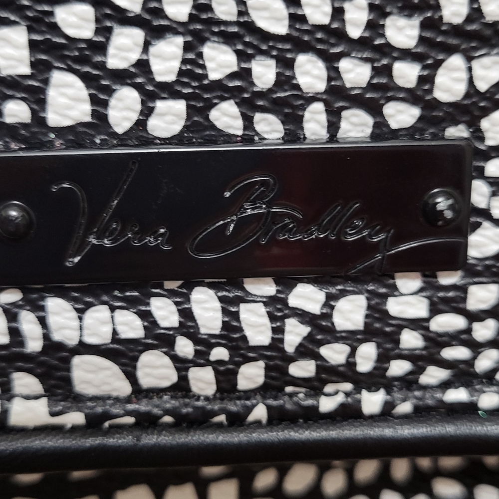 Vera Bradley Black & White Croc-Pattern Crossbody Bag - Picture 4 of 11